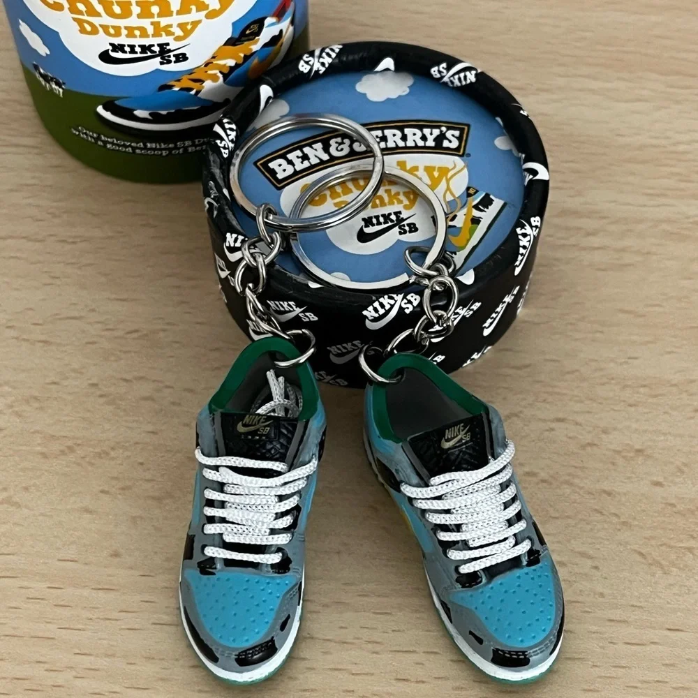 Mini 3D Fashion Chunky Dunky Sneaker Keychain with Box BNIB